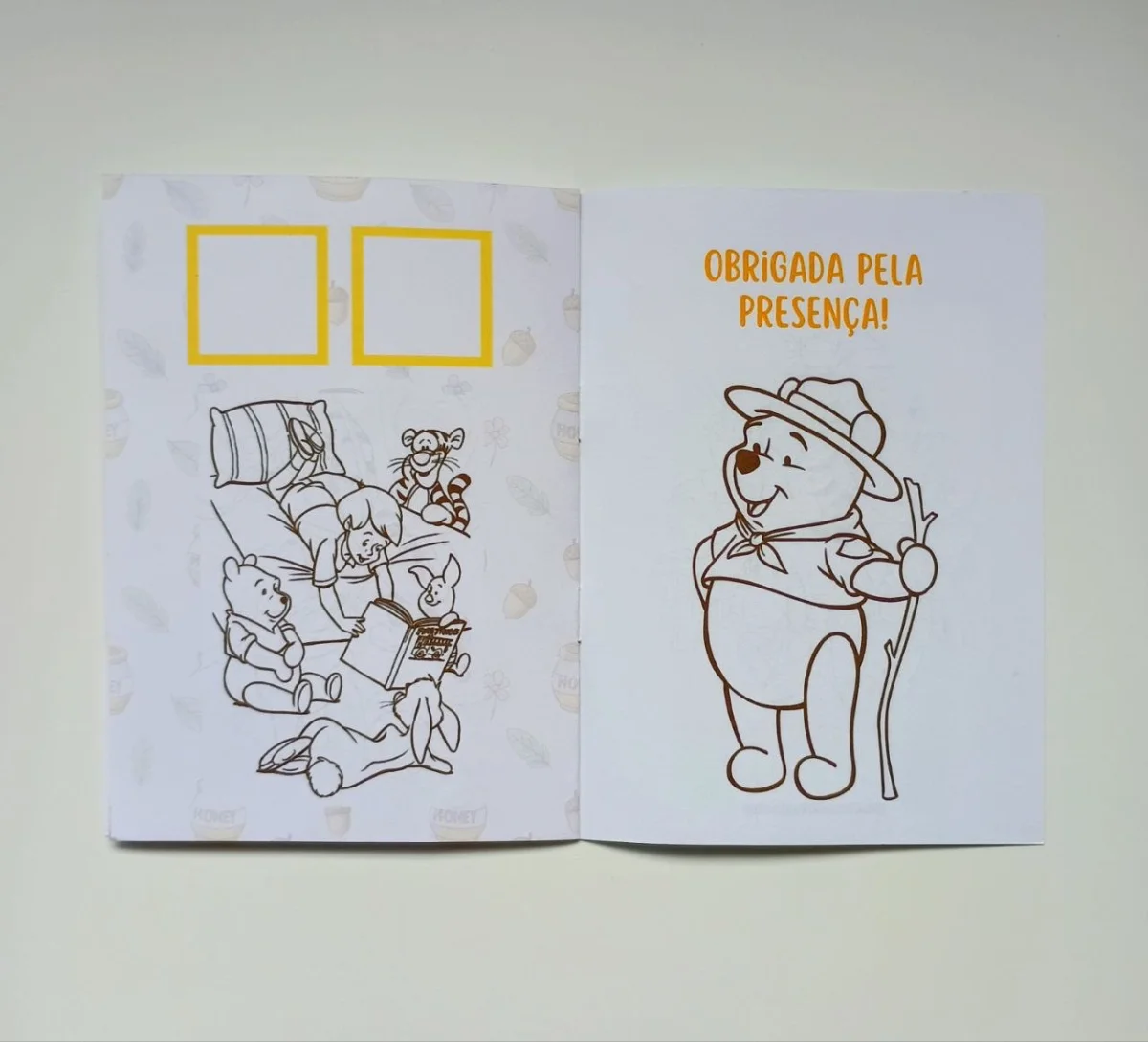 Álbum de Figurinhas e Livrinho de Colorir Lembrancinha Personalizada Aniversário Ursinho Pooh - Imagem 6