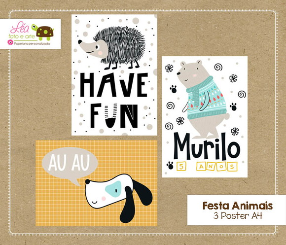 Poster Festa Animais