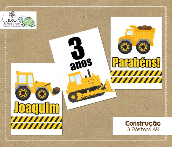 Pôster Festa Construção