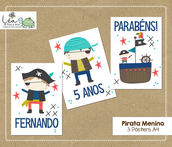 Pôster Festa Pirata Menino