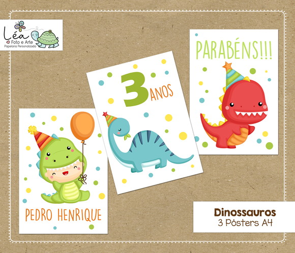 Kit Festa Dino Baby Menino - Imagem 4
