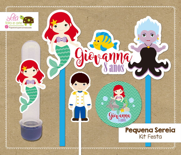 Kit Festa Pequena Sereia