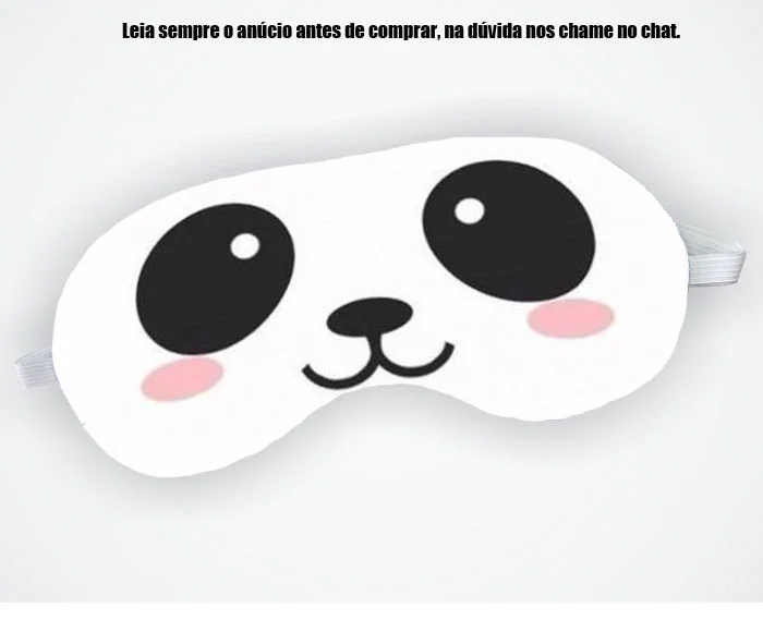 Mascara de Dormir Personalizada para lembrancinhas Ursinho Panda - Imagem 3