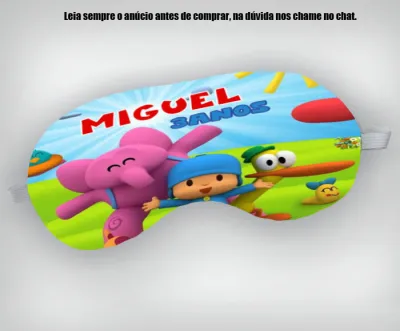 Mascara de Dormir Personalizada para lembrancinhas Pocoyo