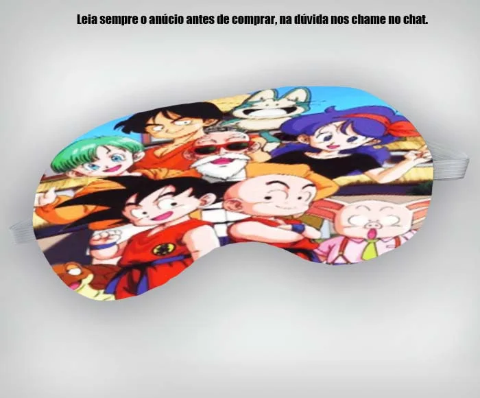 Mascara de Dormir Personalizada para lembrancinhas do Dragon Ball - Imagem 1