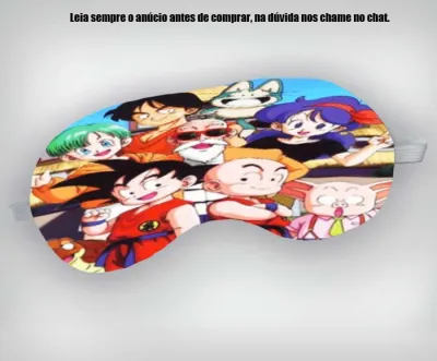 Mascara de Dormir Personalizada para lembrancinhas do Dragon Ball
