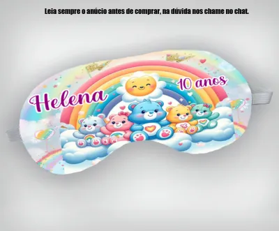 Mascara de Dormir Personalizada para lembrancinhas dos Ursinhos Carinhosos
