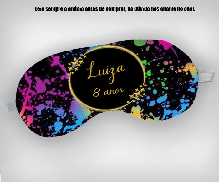 Mascara de Dormir Personalizada para lembrancinhas todos os temas - Imagem 4