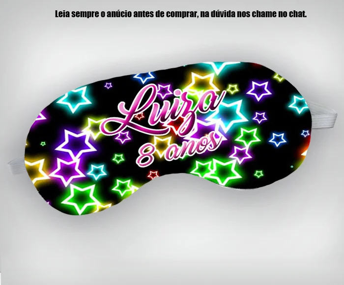Mascara de Dormir Personalizada para lembrancinhas todos os temas - Imagem 3