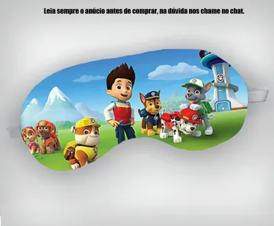 Mascara de Dormir Personalizada para lembrancinhas da Patrulha Canina