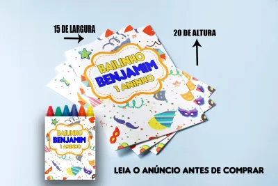 Revista de Colorir com Giz de Cera