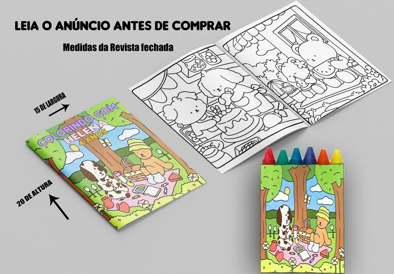 Revista de colorir com Giz de Cera Bobbie Goods - Imagem 4