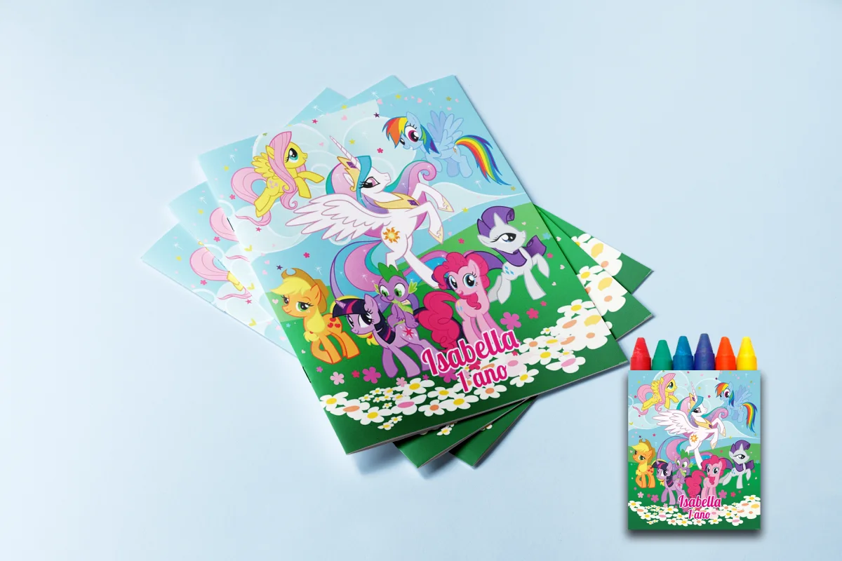Revista de colorir com Giz de Cera My Little Pony - Imagem 3
