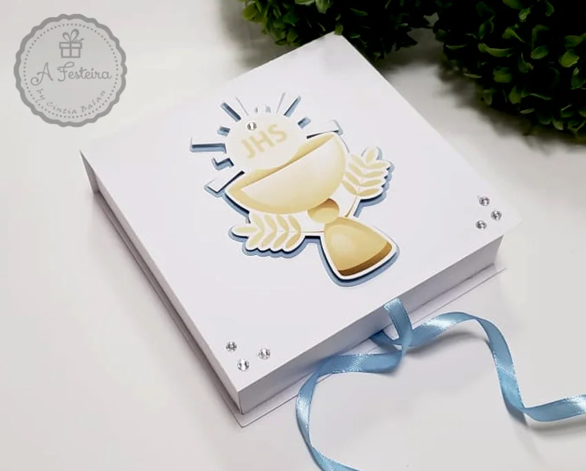 Caixa para 9 Doces Eucaristia - Imagem 1