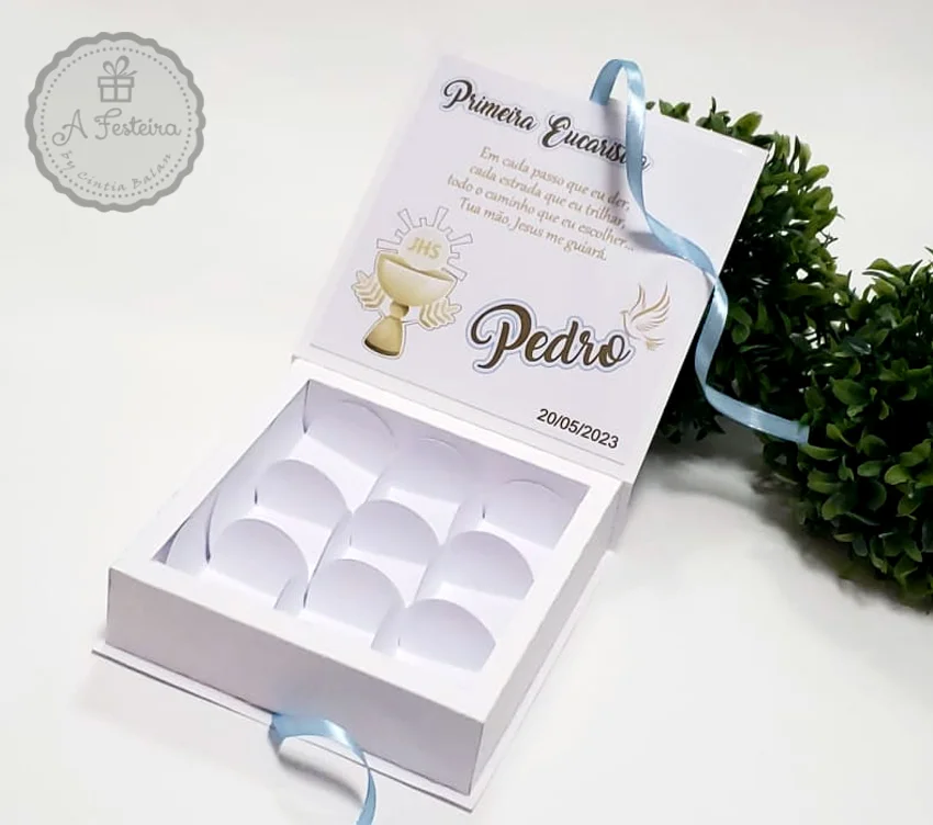 Caixa para 9 Doces Eucaristia - Imagem 3