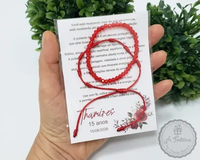 Pulseira 7 Nós e Cristal