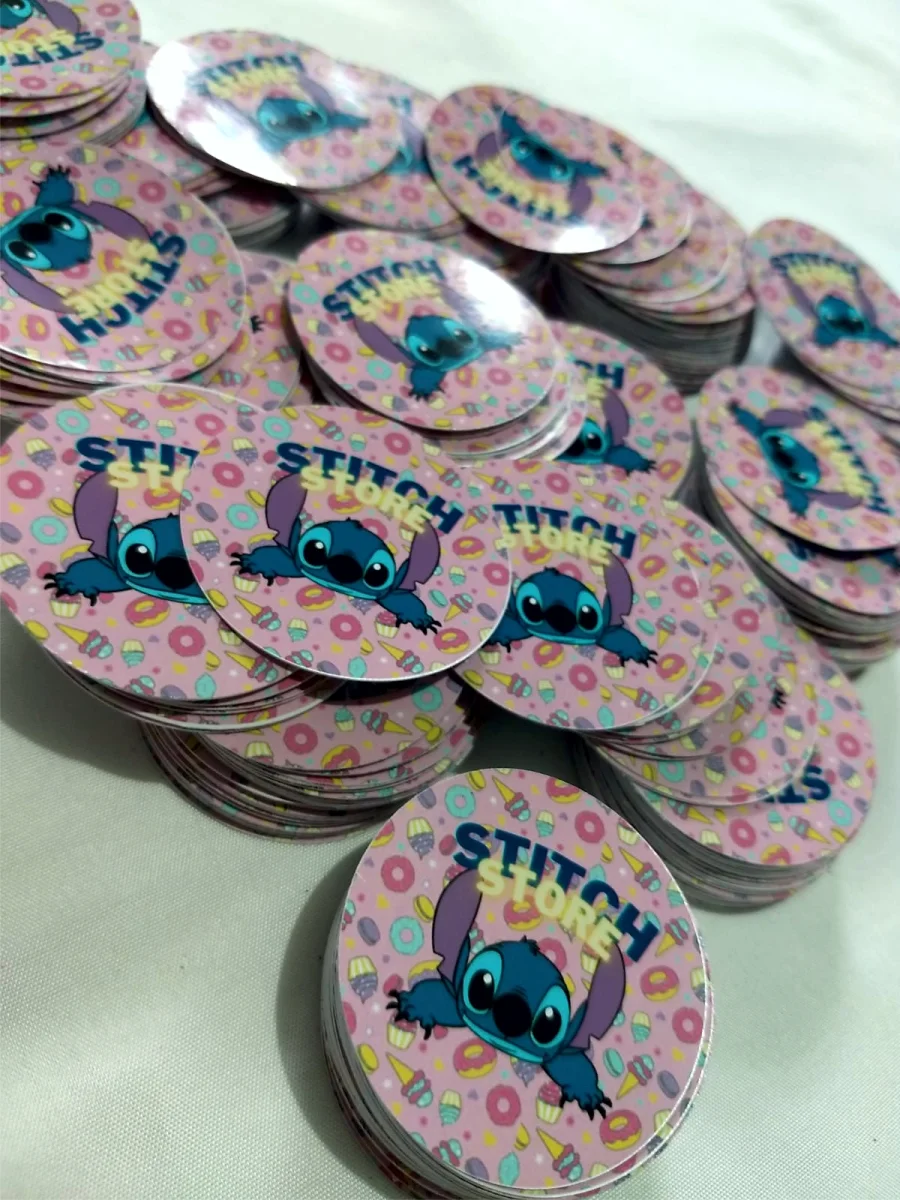 Adesivo Redondo 3x3cm Personalizado 30 unds - Imagem 2