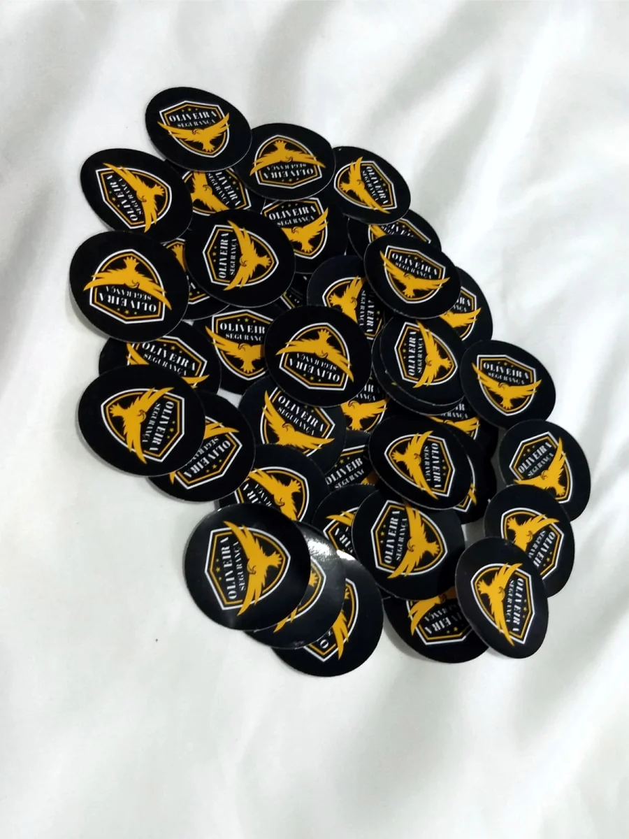 Adesivo Redondo 3x3cm Personalizado 30 unds - Imagem 1