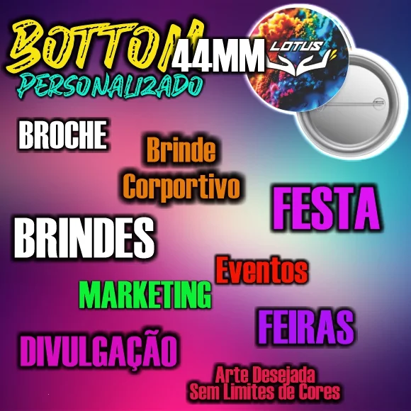 Bottons 44mm Personalizado - Imagem 1