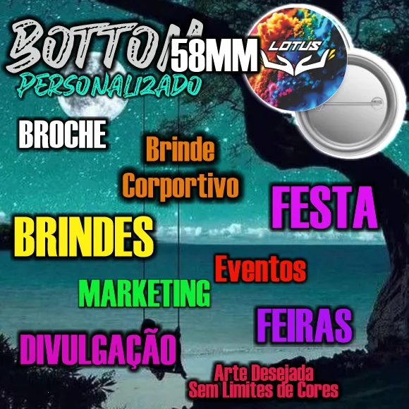 Bottons 58mm Personalizado - Imagem 1