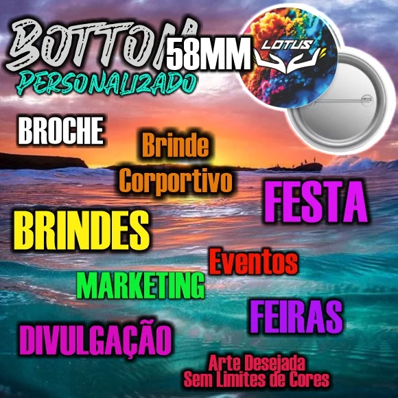Bottons 58mm Personalizado - Imagem 7