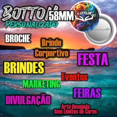 Bottons 58mm Personalizado