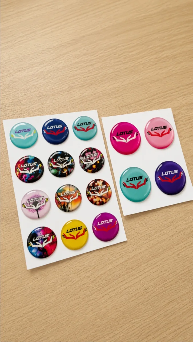 Adesivo Resinando Personalizado 3x3cm - Imagem 1