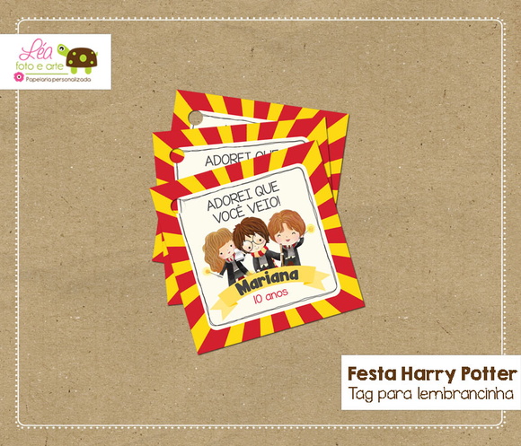 Tag 5x5cm - Festa Harry Potter
