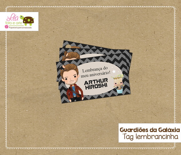 Tag Lembrancinha - Festa Guardiões da Galáxia
