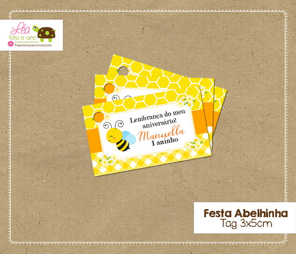 Tag Lembrancinha Abelhinha