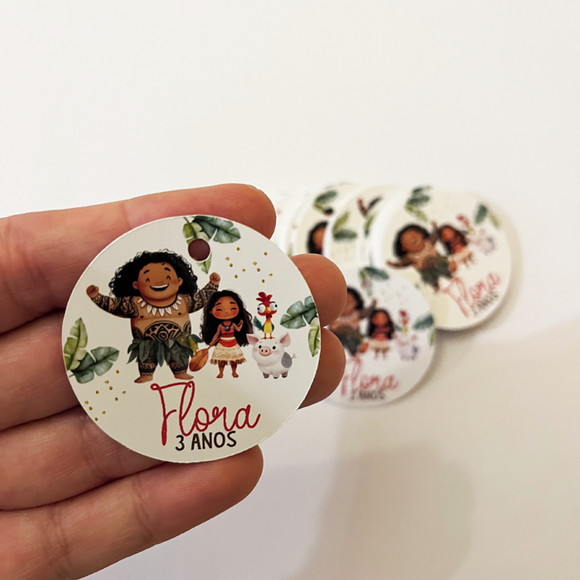 Tag para Lembrancinha Tema Moana - Imagem 3