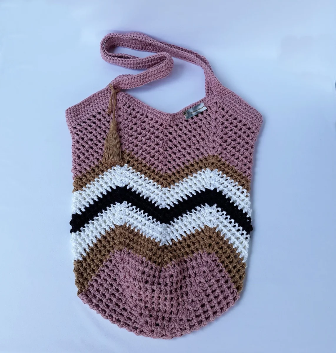 Bolsa de Crochê Veraneio Listrada RBPB1 - Imagem 5