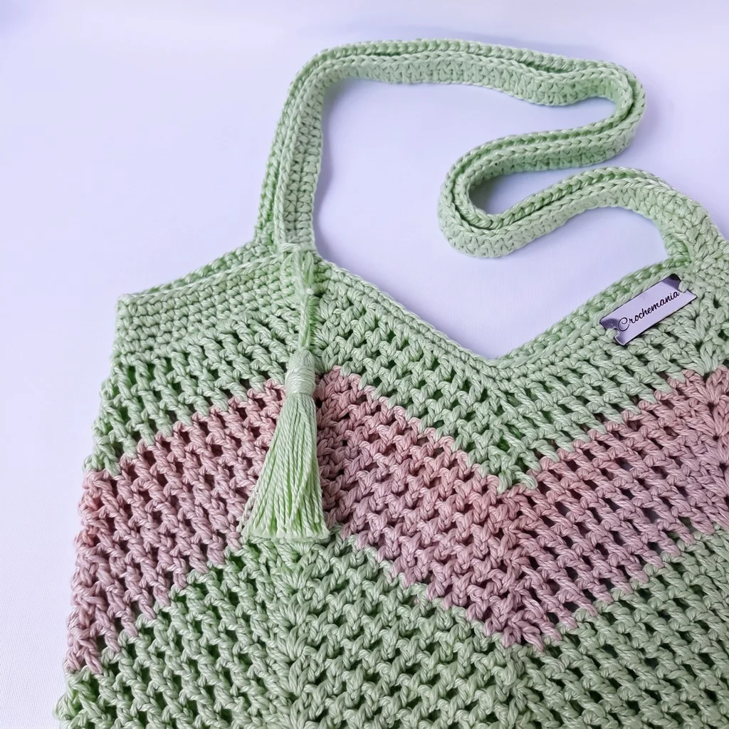 Bolsa de Crochê Veraneio Listrada VD01 - Imagem 2