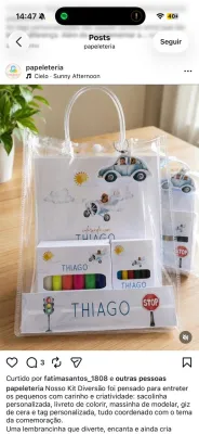 Kit Diversão Personalizado Infantil | Lembrancinha Criativa para Festa