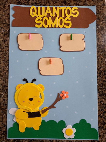 Kit Sala de Aula Ursinho Pooh com 8 Cartazes - Imagem 2