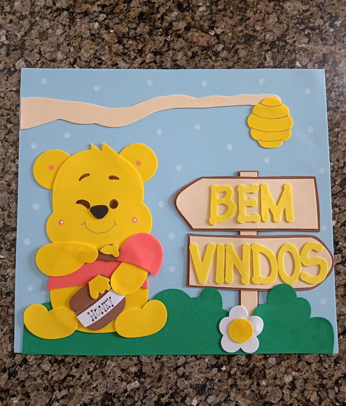 Kit Sala de Aula Ursinho Pooh com 8 Cartazes - Imagem 5