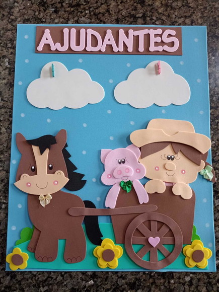 Kit Sala de Aula Fazendinha com 8 Cartazes - Imagem 2