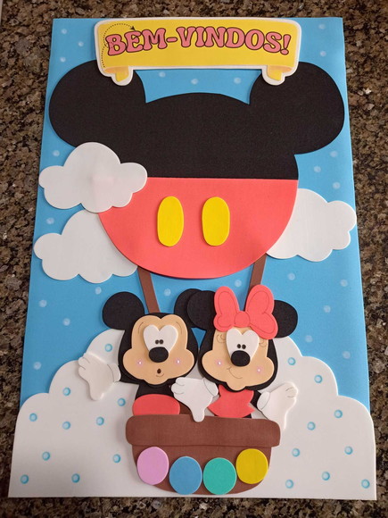 Kit Decoração Sala de Aula Turma do Mickey com 8 Cartazes - Imagem 2