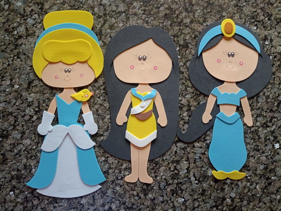 Kit com 11 Princesas de 35 cm Cada para Decoração - Imagem 2