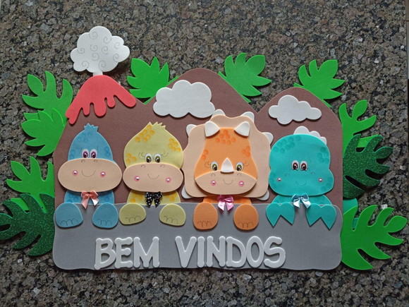 Placa de Porta Dinossauros