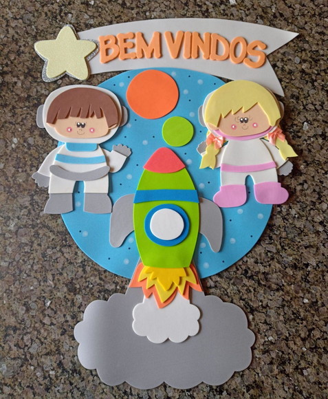 Kit Sala de Aula Explorando o Espaço com 5 Cartazes