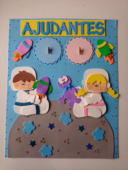 Kit Sala de Aula Astronauta com 5 Cartazes - Imagem 3