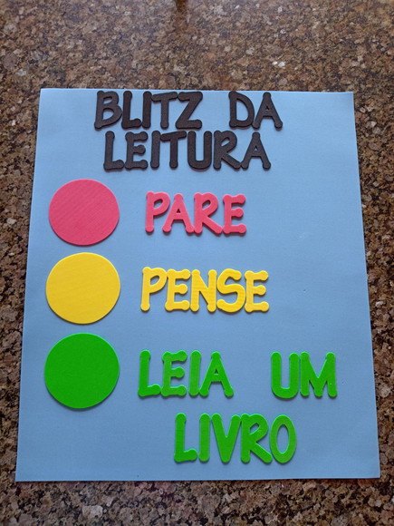 Cartaz Semáforo para Biblioteca