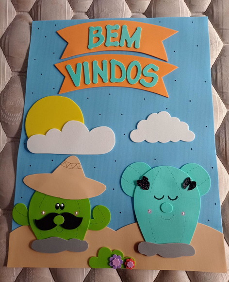 Kit Sala de Aula Tema Cactus com 6 Cartazes - Imagem 3