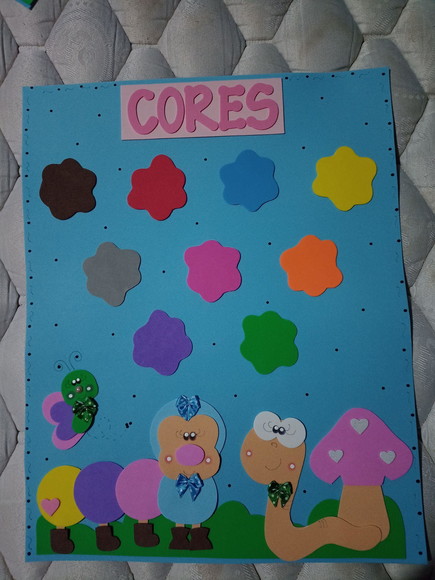 Cartaz Cores Bichinhos do Jardim