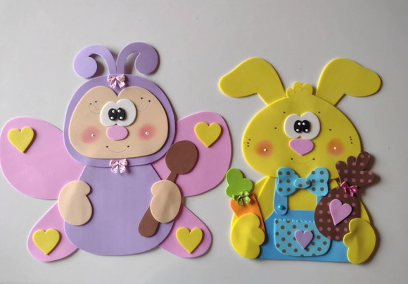 Kit com 12 luvas personagens de 30 cm cada um - Imagem 4