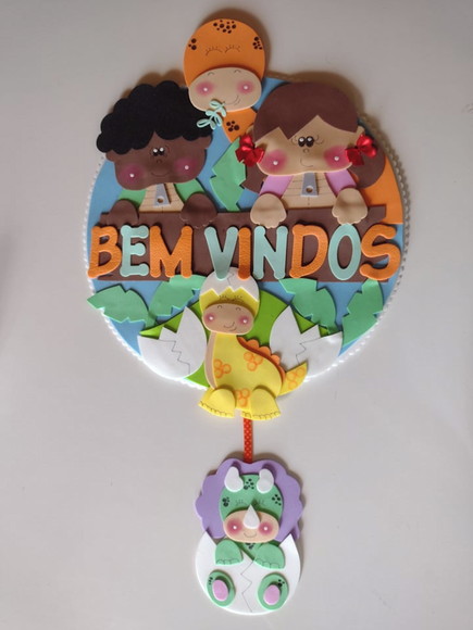 Kit Decoração Sala de Aula Tema Dinossauros e Crianças - Imagem 3