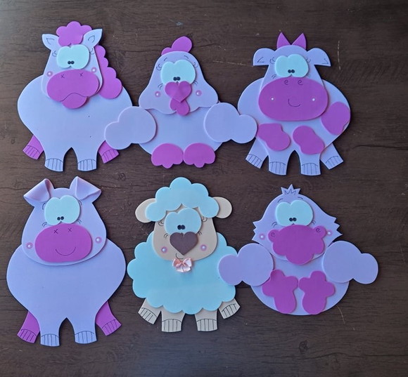 Personagens Ovelha Rosa da Dona Rosa - Imagem 2