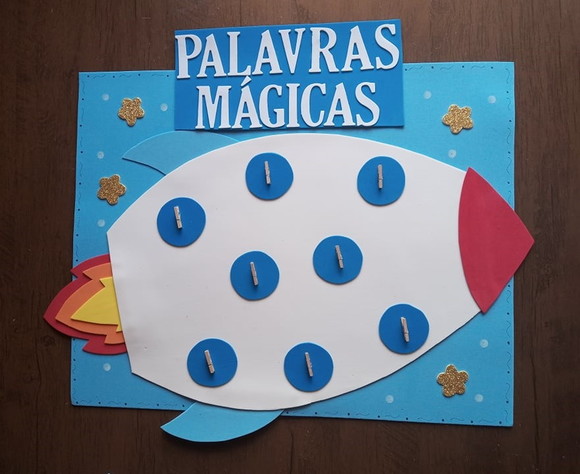 Kit Decoração Sala de Aula Tema Astronautas - Imagem 3