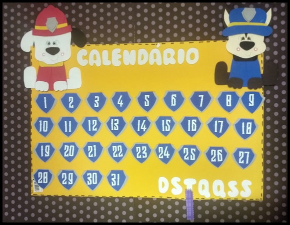 Kit sala de aula patrulha canina